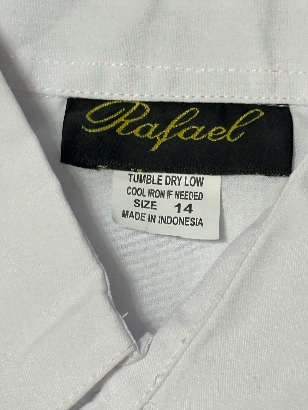 RAFAEL White Button-Front Long-Sleeve Shirt - Picture 2 of 3